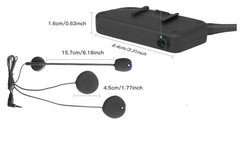 800m Bluetooth Range 🏍 5 Riders Link 🔊 Single Pack